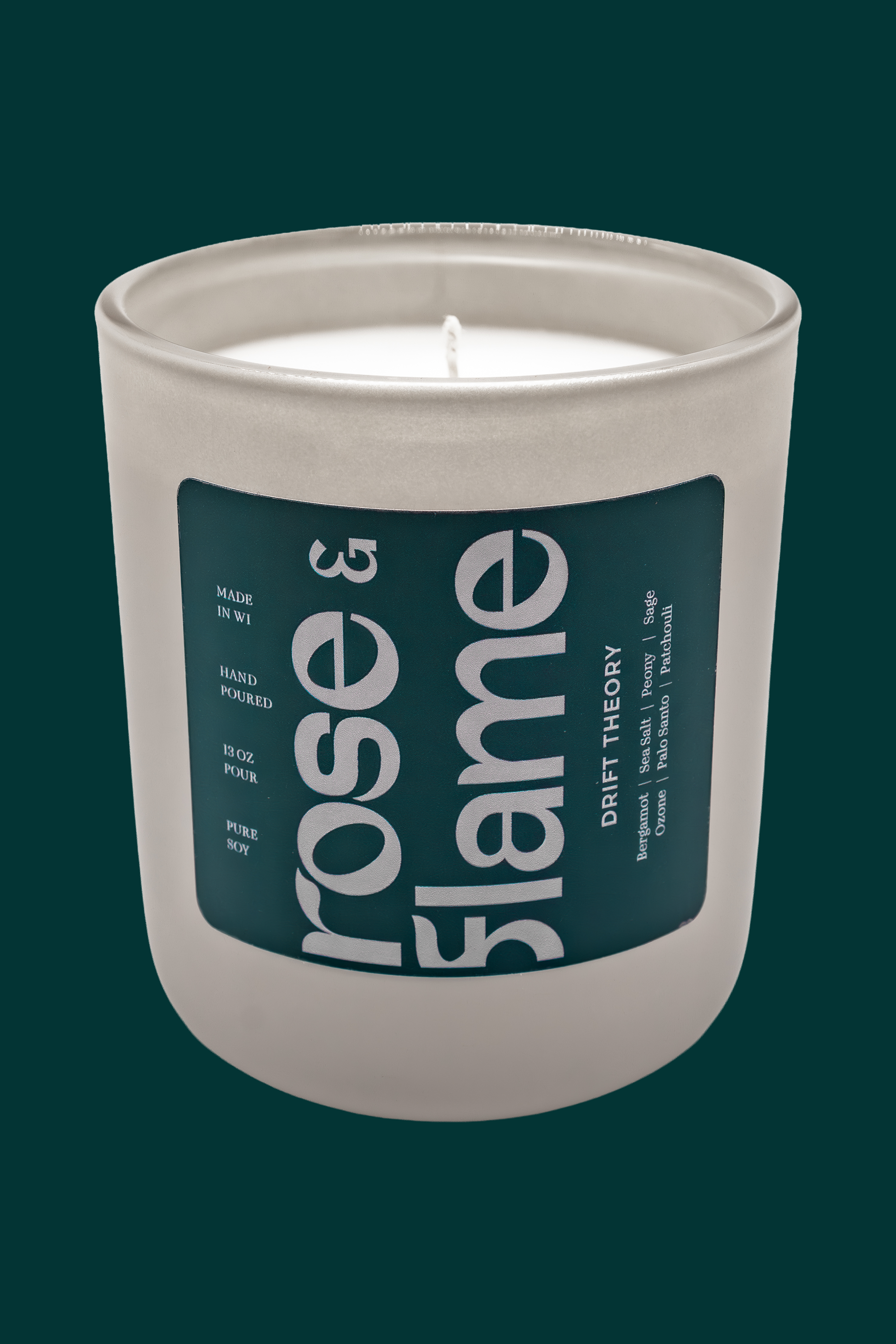 Drift Theory 13 oz soy candle in a glass jar