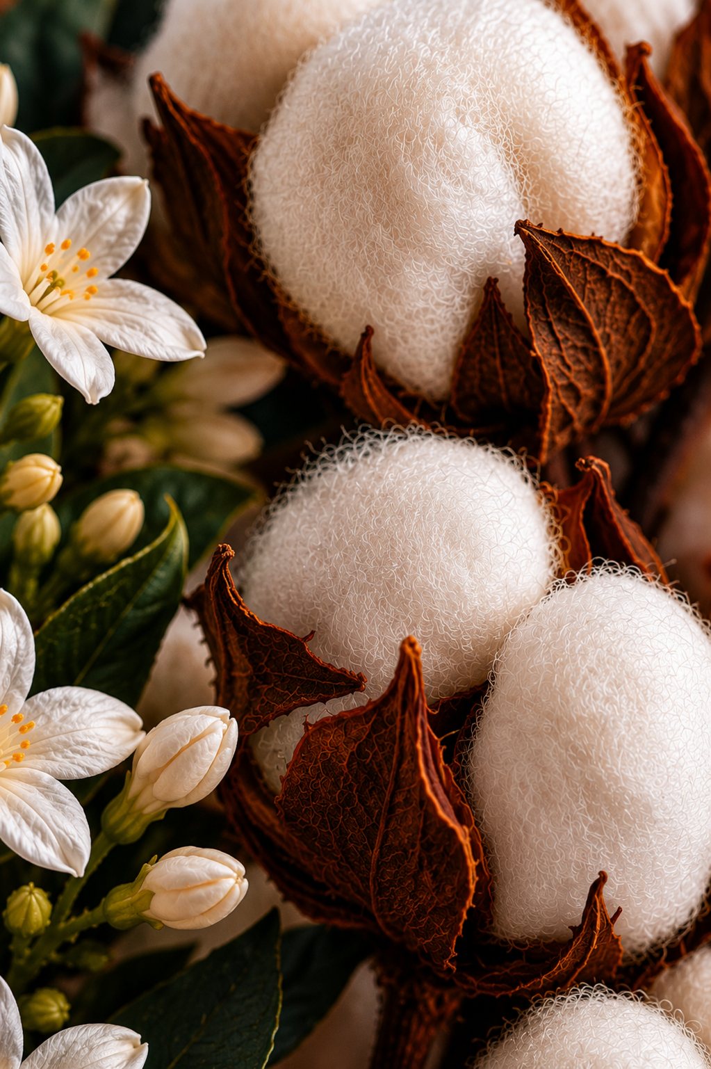 Close-up of Bloom candle wax texture