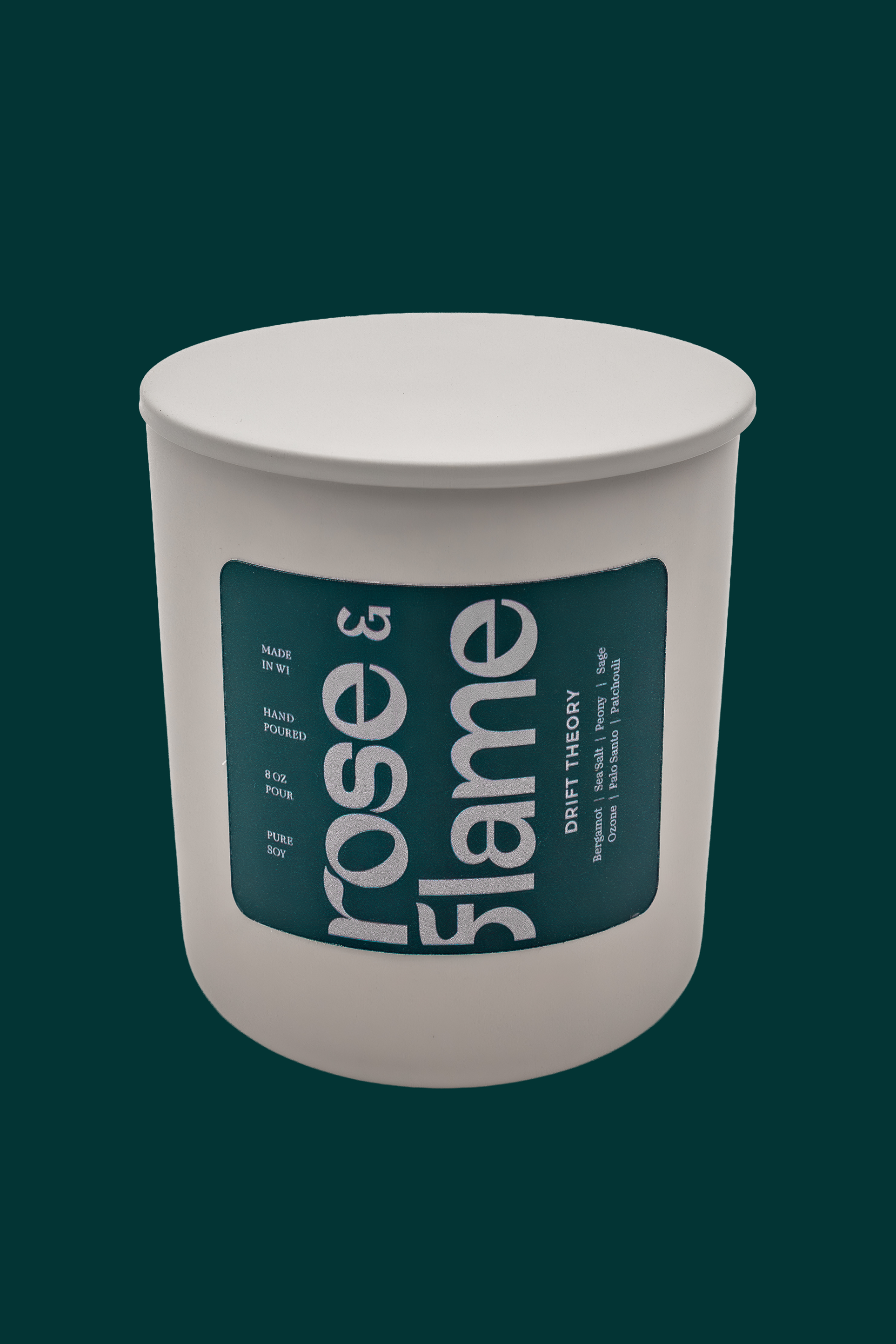 Drift Theory 8 oz candle with lid